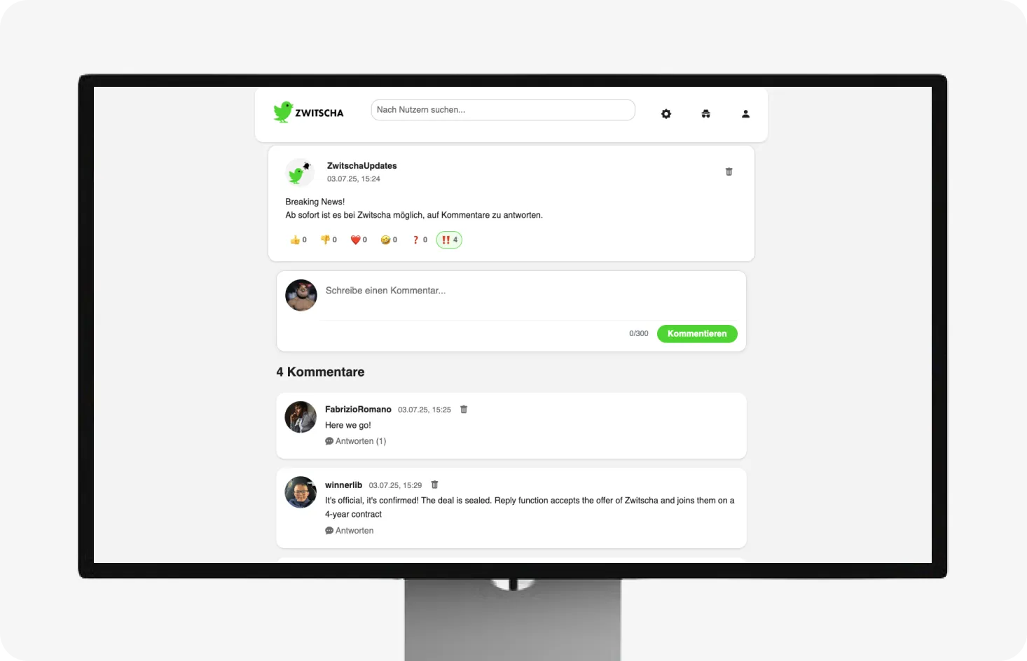 Zwitscha — Projekt von Kjell Behrends, Ansicht 2