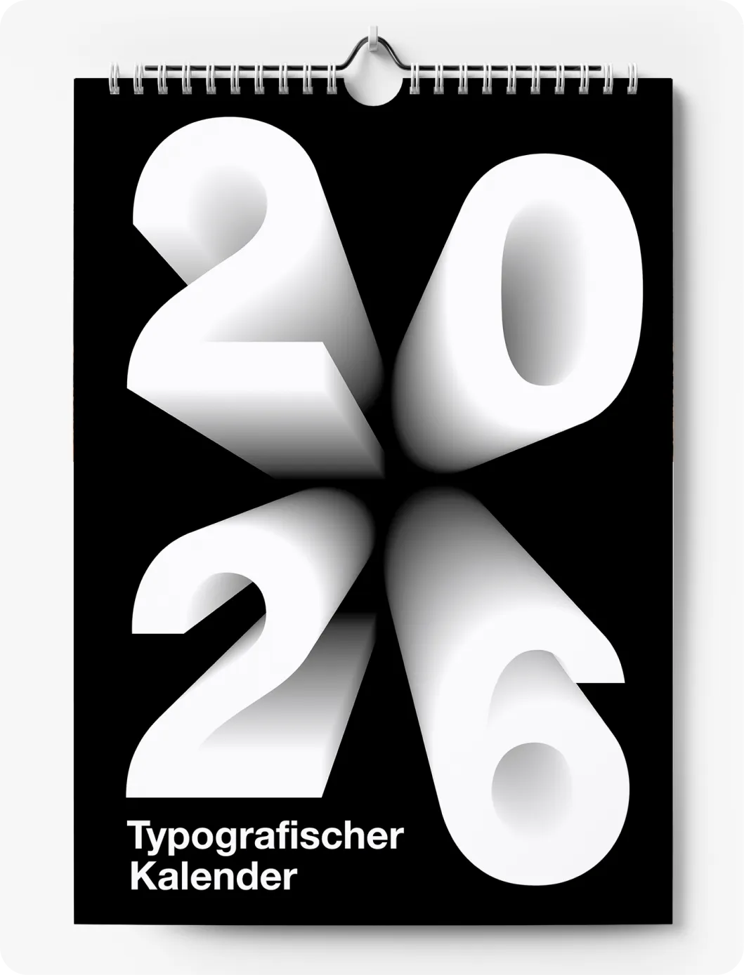 Typographischer Kalender — Projekt von Kjell Behrends, Hauptansicht