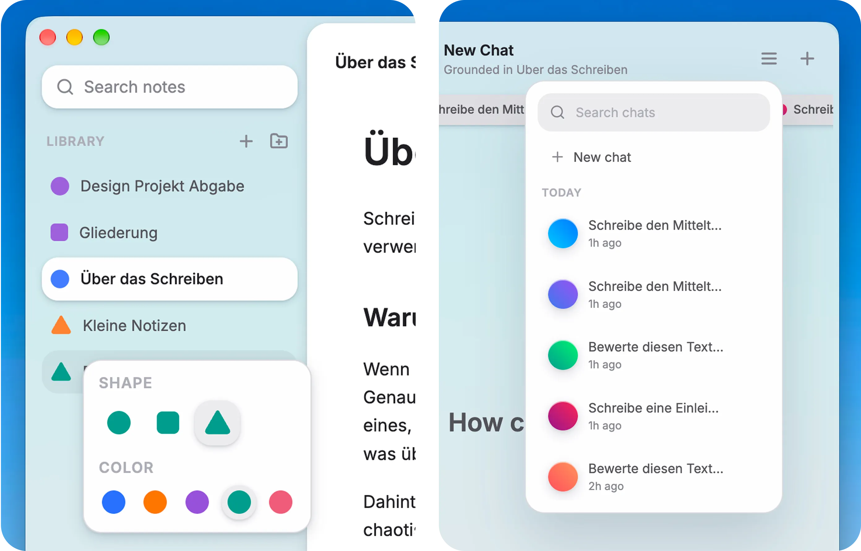 Kleine Designentscheidungen — Projekt von Kjell Behrends