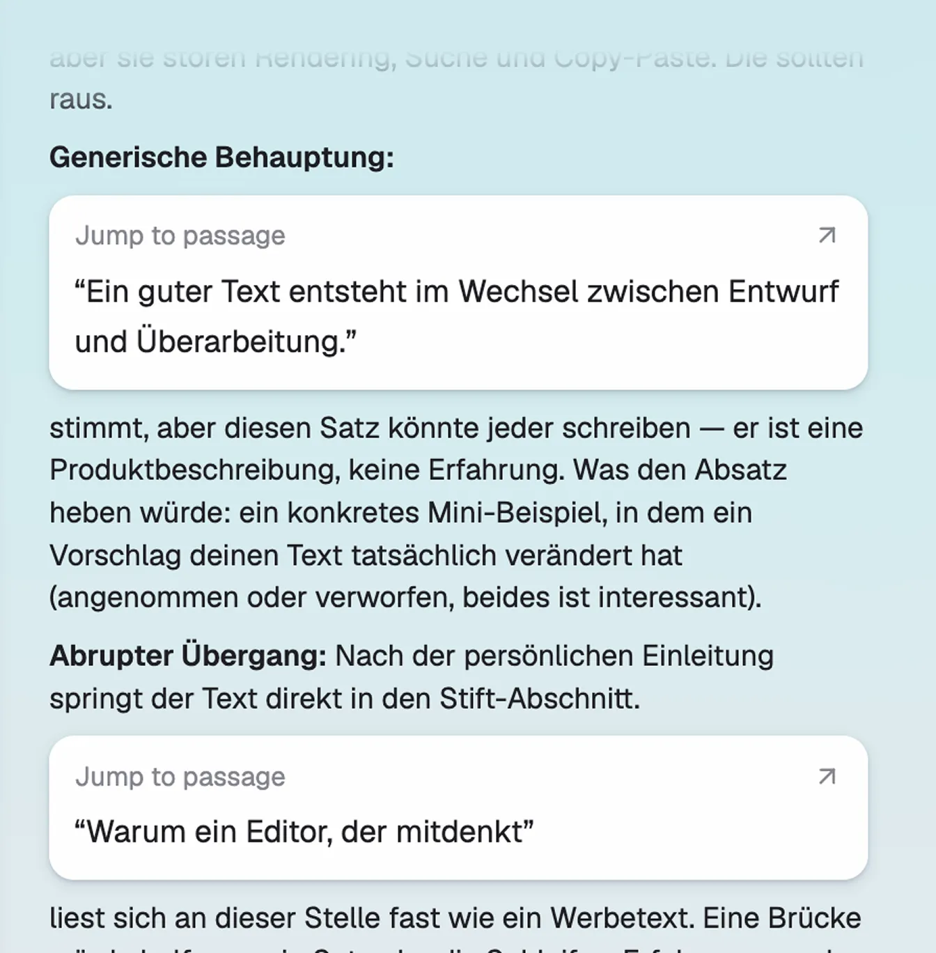 Interaktion zwischen KI und Text — Projekt von Kjell Behrends