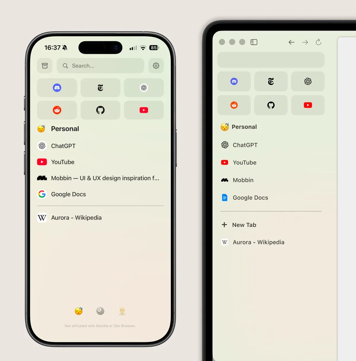 Zwei Apps, eine Anmeldung — Projekt von Kjell Behrends